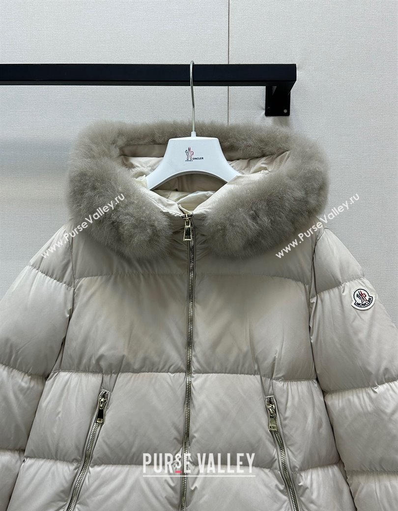 Moncler A-Shaped Down Jacket Light Grey 2024 1203 (QI-241203094)