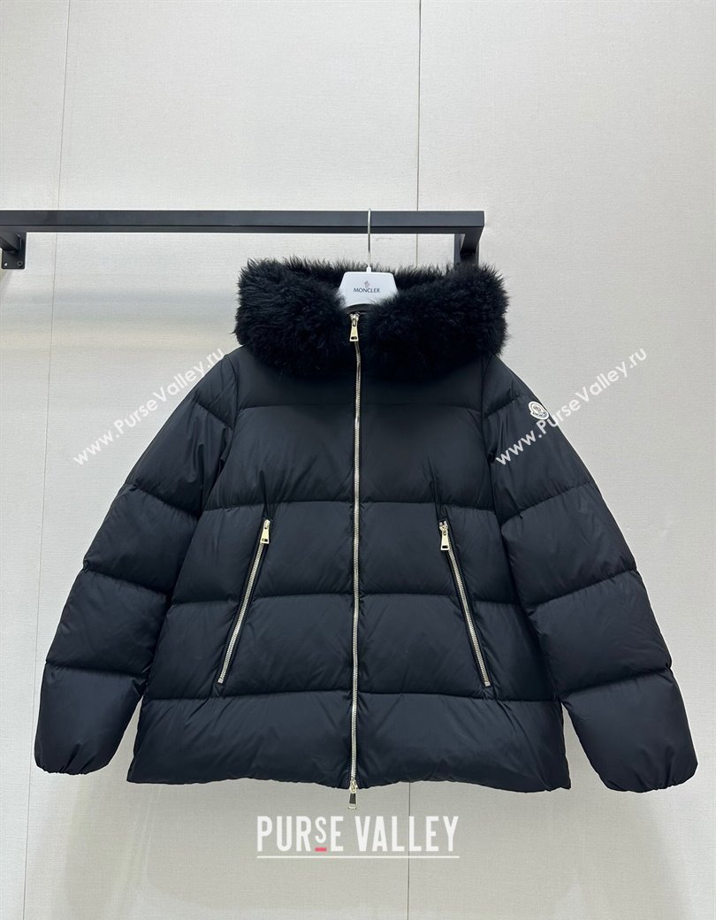 Moncler A-Shaped Down Jacket Black 2024 1203 (QI-241203095)