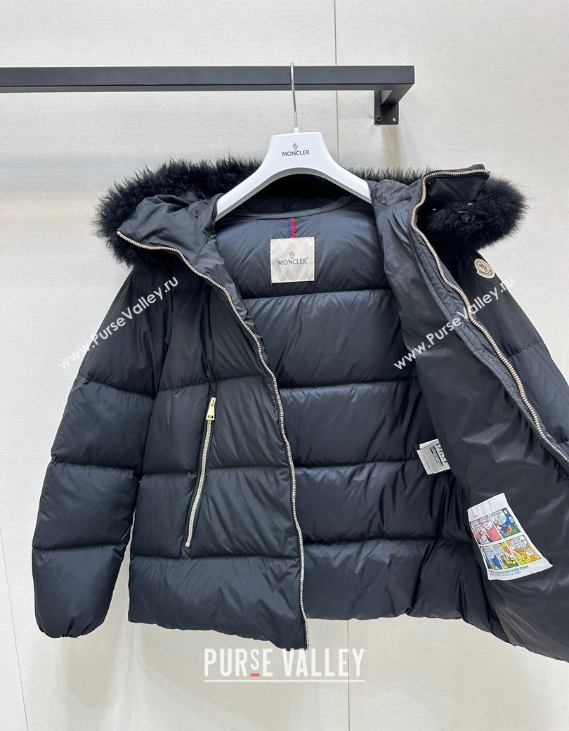 Moncler A-Shaped Down Jacket Black 2024 1203 (QI-241203095)