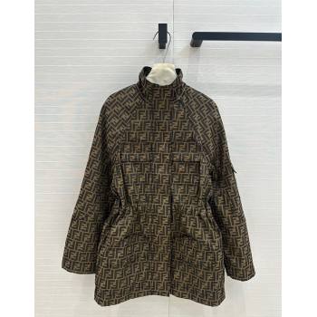 Fendi FF Coat Brown 2024 1203 (QI-241203110)