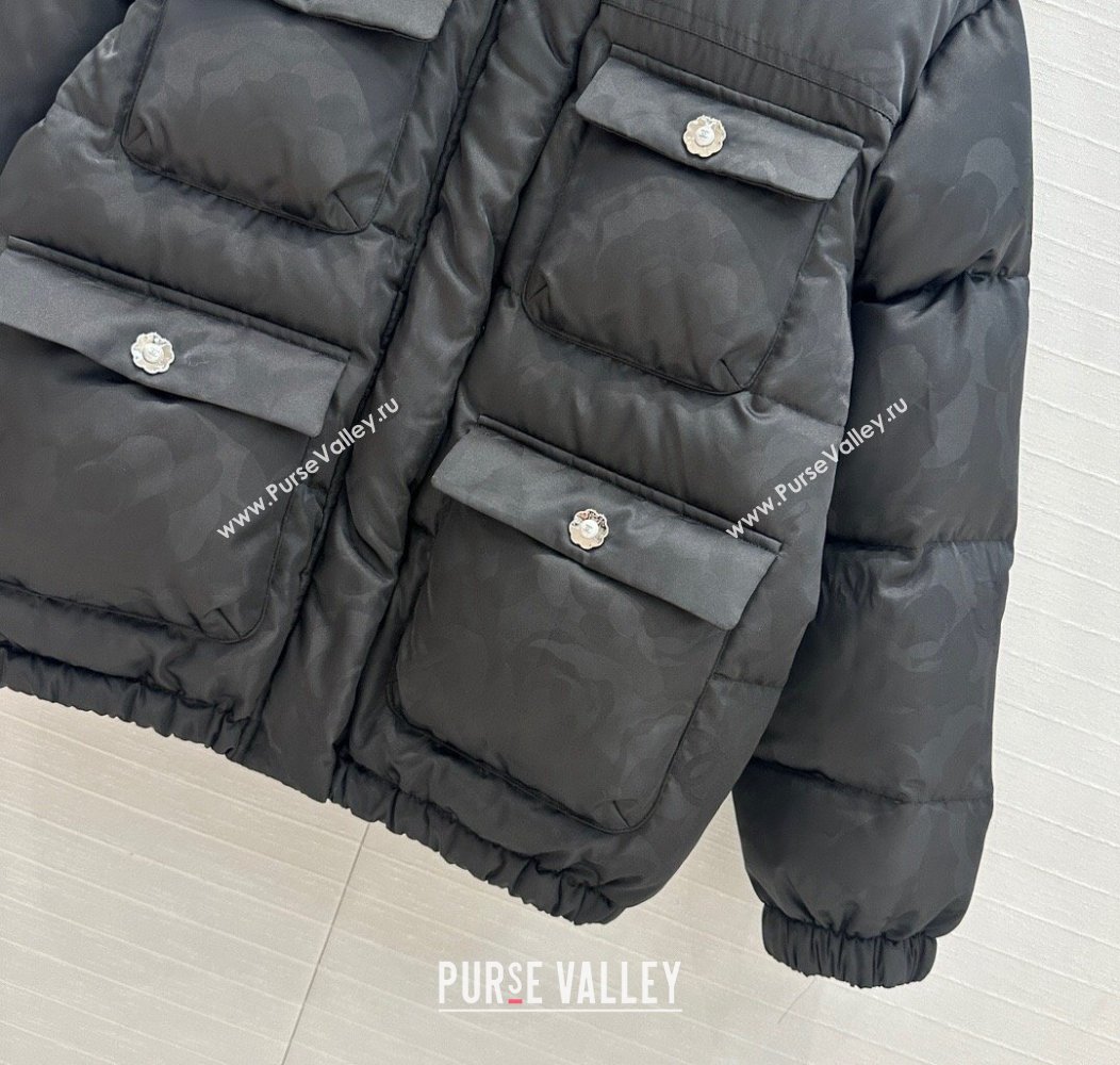 Chanel Coco Neige Snow Black Down Jacket 2024 1203 (QI-241203111)