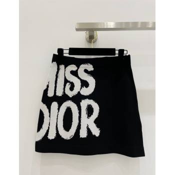 Miss Dior Skirt Black/White 2024 1203 (QI-241203113)