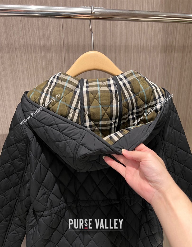 Burberry Quilted Padded Coat Black 2025 0106 (QI-250106009)