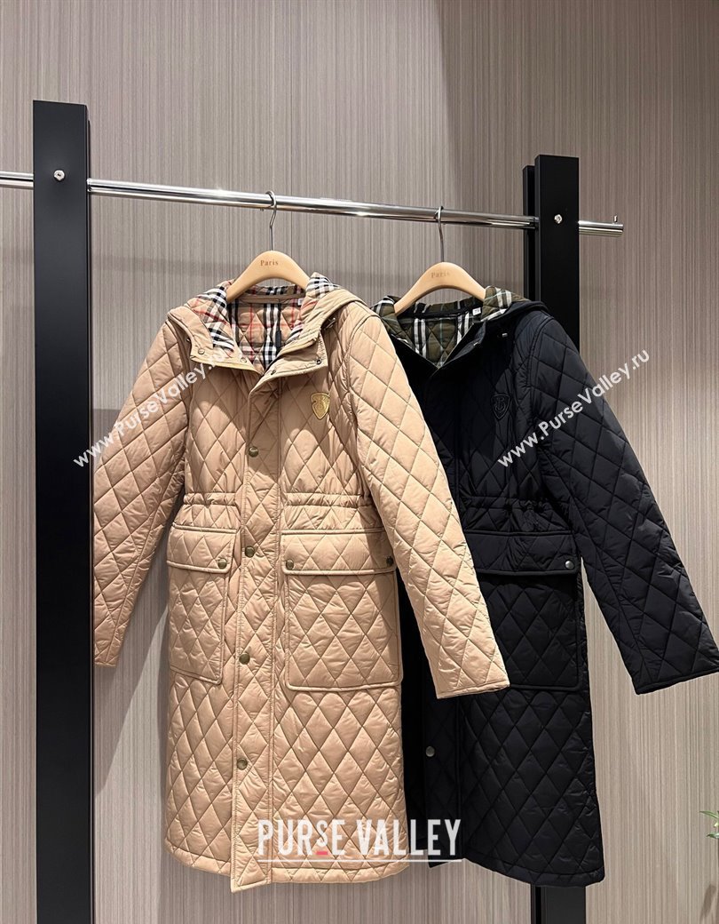 Burberry Quilted Padded Coat Black 2025 0106 (QI-250106009)