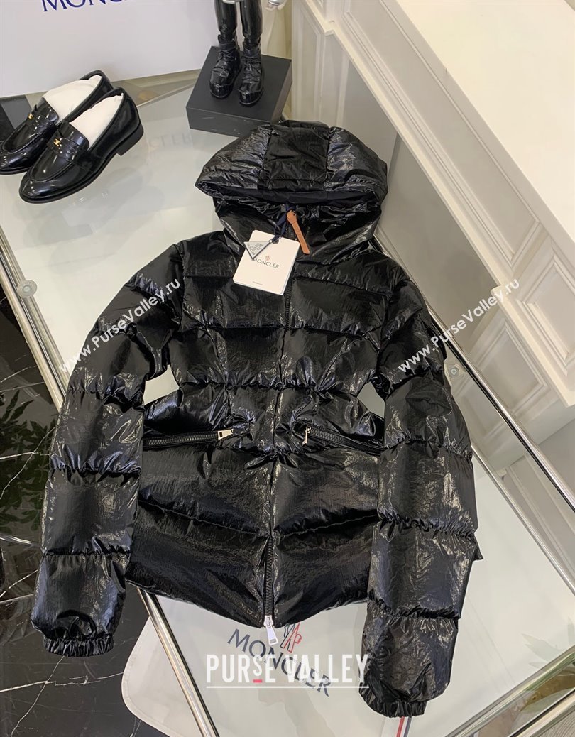 Moncler Barante Shiny Down Jacket Black 2025 (QI-250106019)