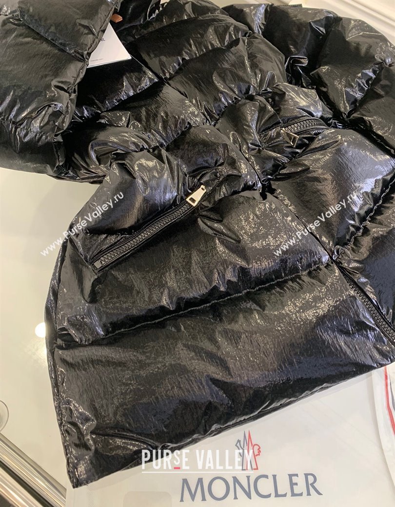 Moncler Barante Shiny Down Jacket Black 2025 (QI-250106019)