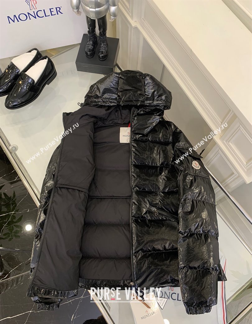 Moncler Barante Shiny Down Jacket Black 2025 (QI-250106019)