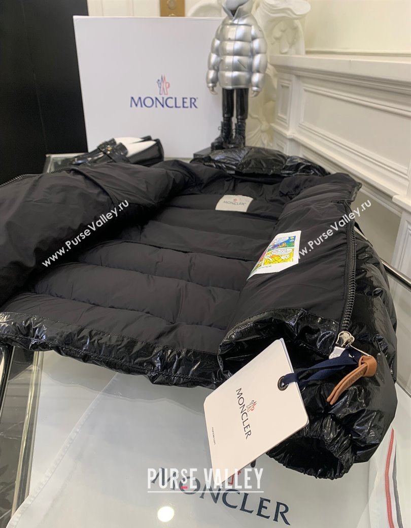 Moncler Barante Shiny Down Jacket Black 2025 (QI-250106019)