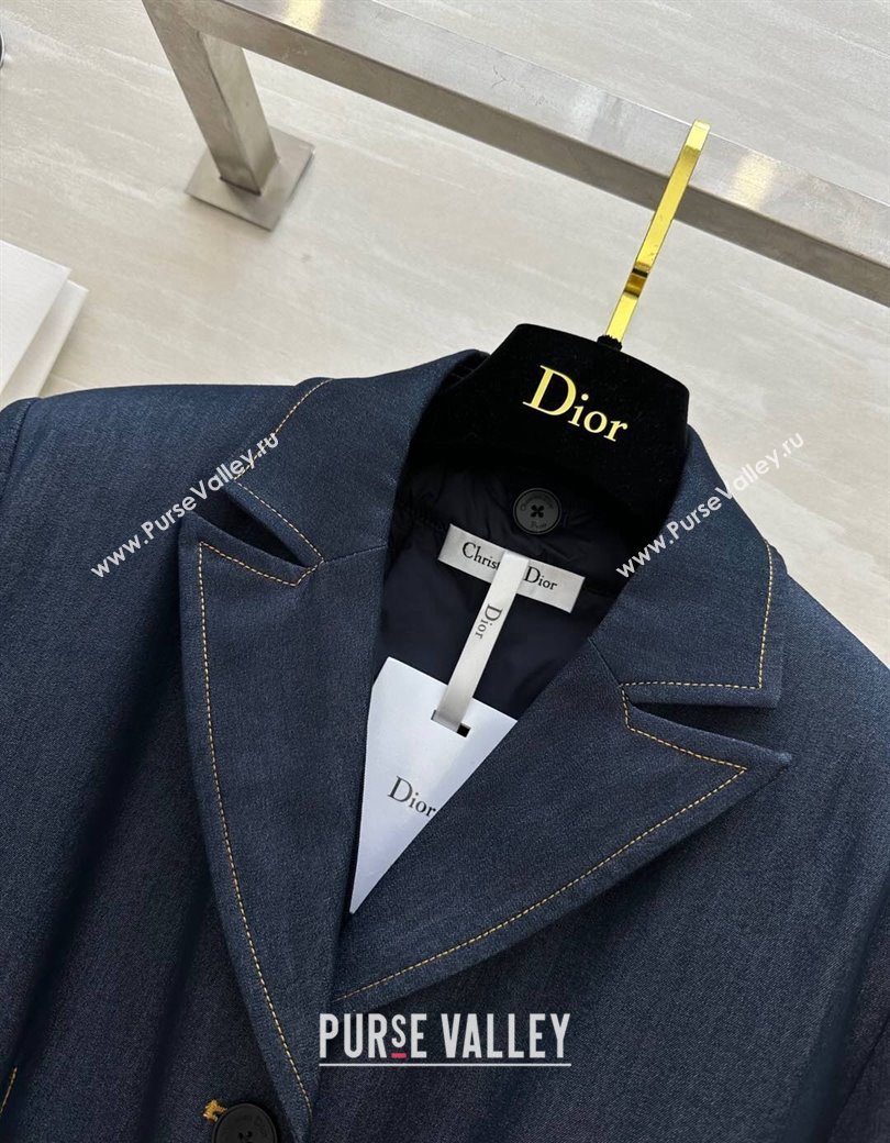 Dior Denim Coat with Down Vest Blue 2025 0106 (QI-250106036)