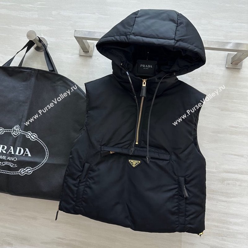 Prada Down Down Vest Black 2025 0106 (QI-250106037)