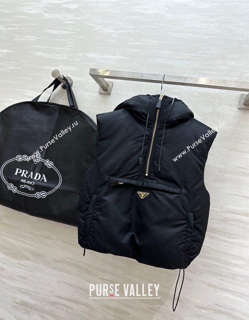 Prada Down Down Vest Black 2025 0106 (QI-250106037)