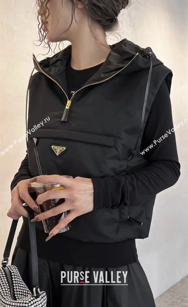 Prada Down Down Vest Black 2025 0106 (QI-250106037)