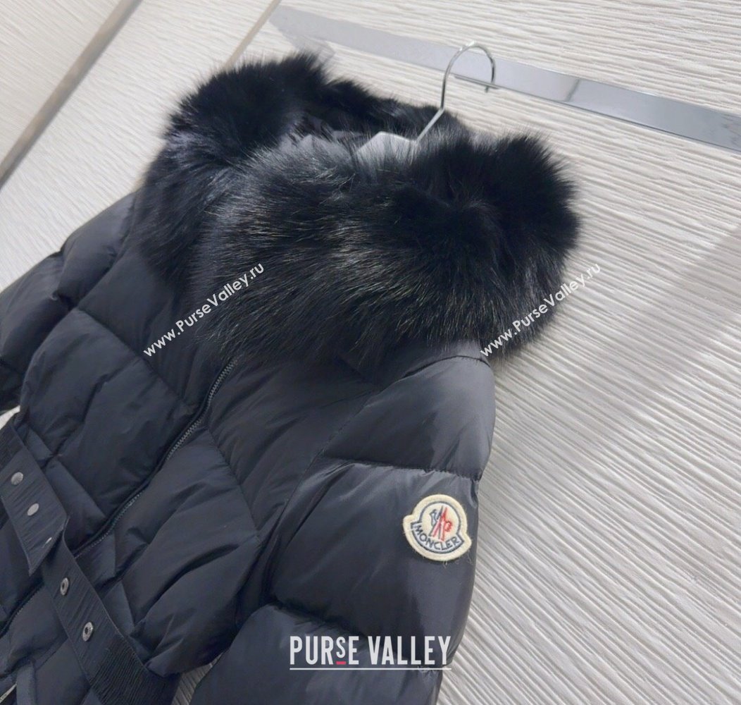 Moncler Belted Down Jacket Black 2025 0106 (QI-250106007)