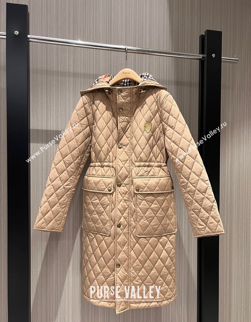 Burberry Quilted Padded Coat Beige 2025 0106 (QI-250106008)