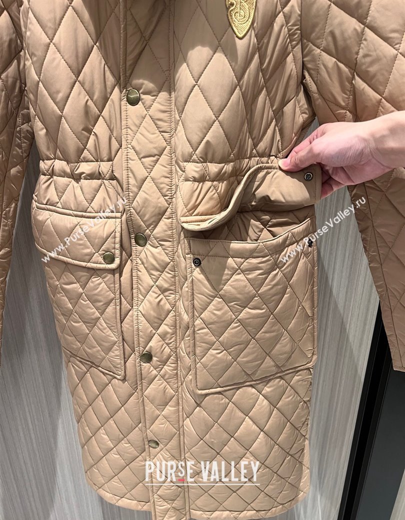 Burberry Quilted Padded Coat Beige 2025 0106 (QI-250106008)