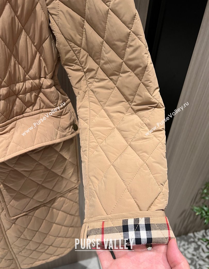 Burberry Quilted Padded Coat Beige 2025 0106 (QI-250106008)