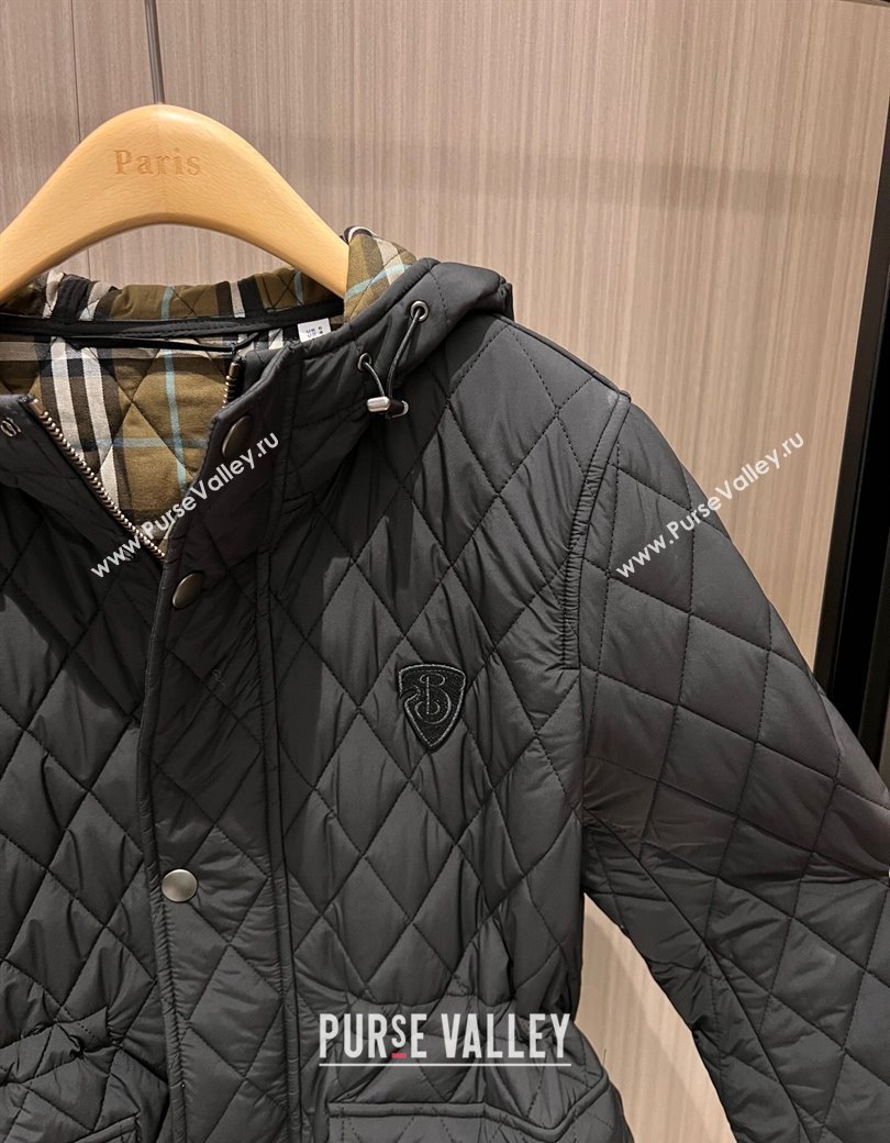 Burberry Quilted Padded Coat Black 2025 0106 (QI-250106009)