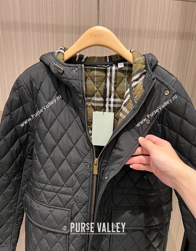 Burberry Quilted Padded Coat Black 2025 0106 (QI-250106009)