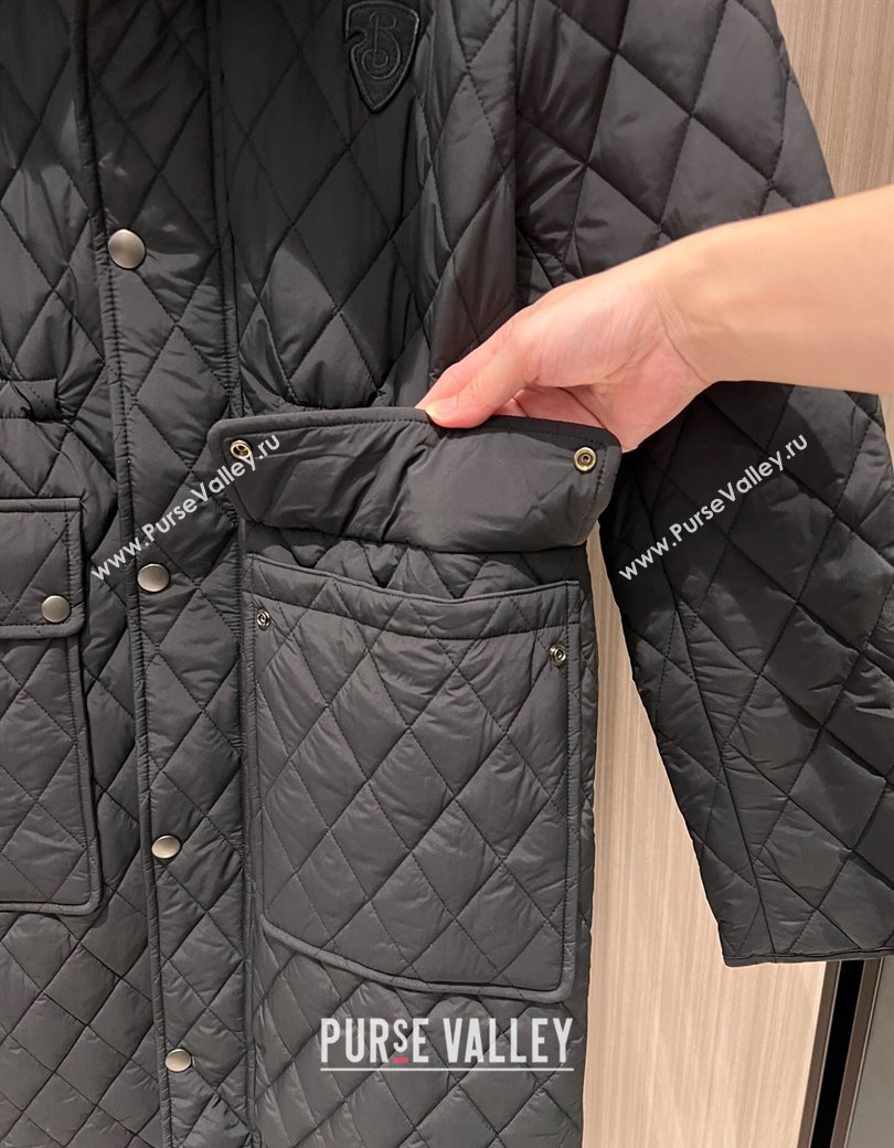 Burberry Quilted Padded Coat Black 2025 0106 (QI-250106009)