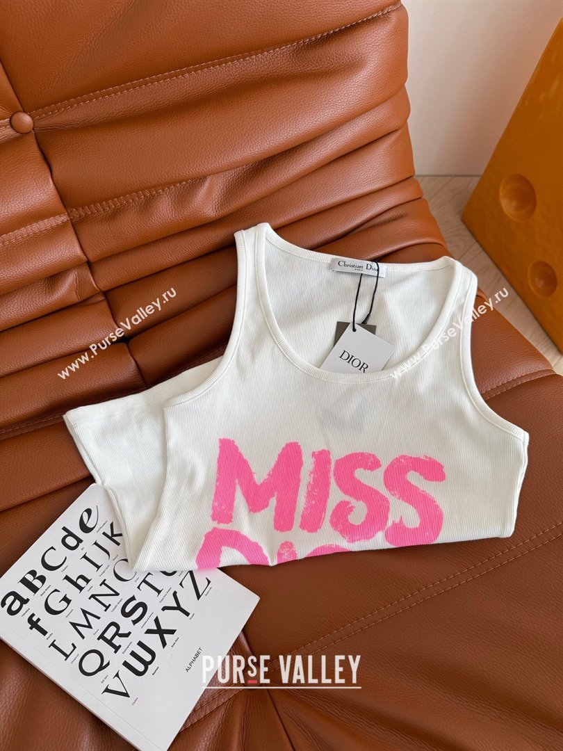 Dior Miss Dior Vest White/Pink 2025 0214 (QI-250215014)