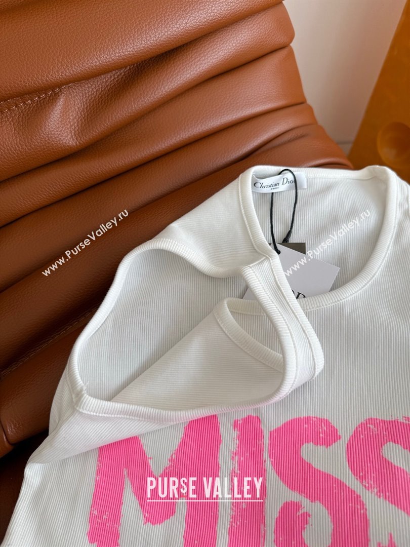 Dior Miss Dior Vest White/Pink 2025 0214 (QI-250215014)