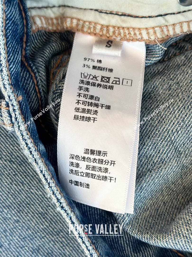 Dior Denim Jeans with Strass Star Blue 2025 0214 (QI-250215019)