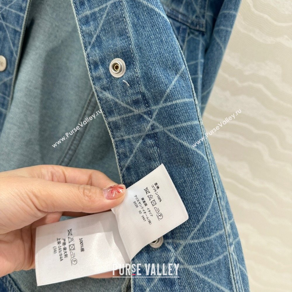 Dior Cannage Washed Denim Jacket 2025 0215 (QI-250215025)
