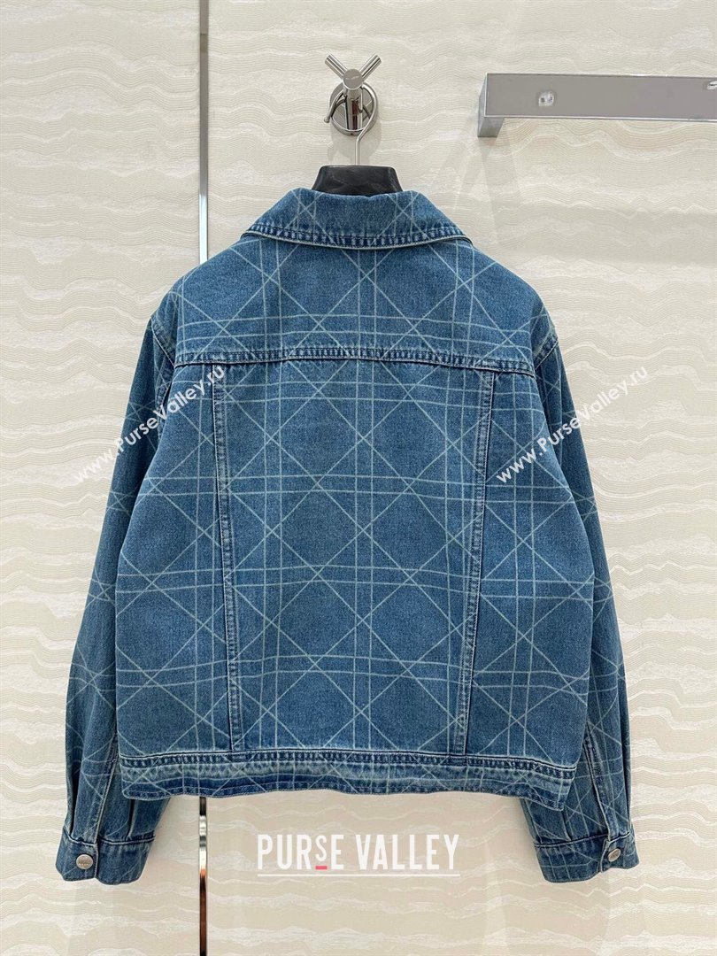 Dior Cannage Washed Denim Jacket 2025 0215 (QI-250215025)