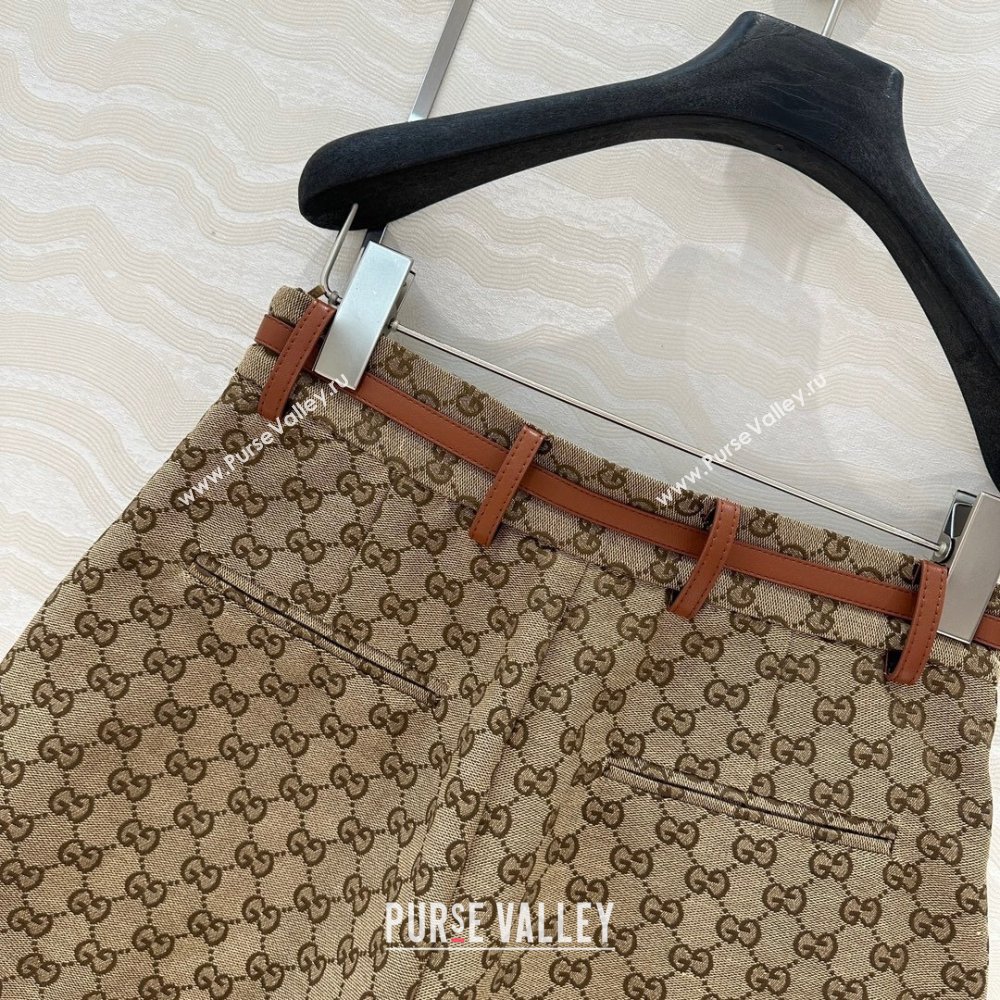 Gucci Horsebit GG Canvas Shorts 2025 C030614 (QI-250306033)