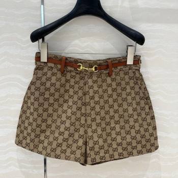 Gucci Horsebit GG Canvas Shorts 2025 C030614 (QI-250306033)