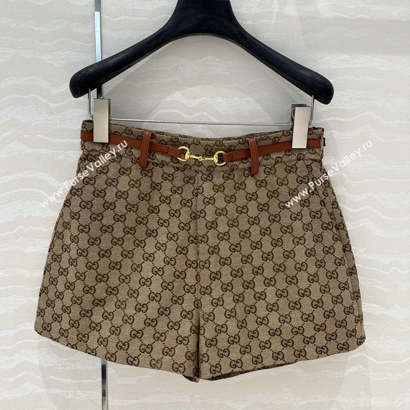 Gucci Horsebit GG Canvas Shorts 2025 C030614 (QI-250306033)