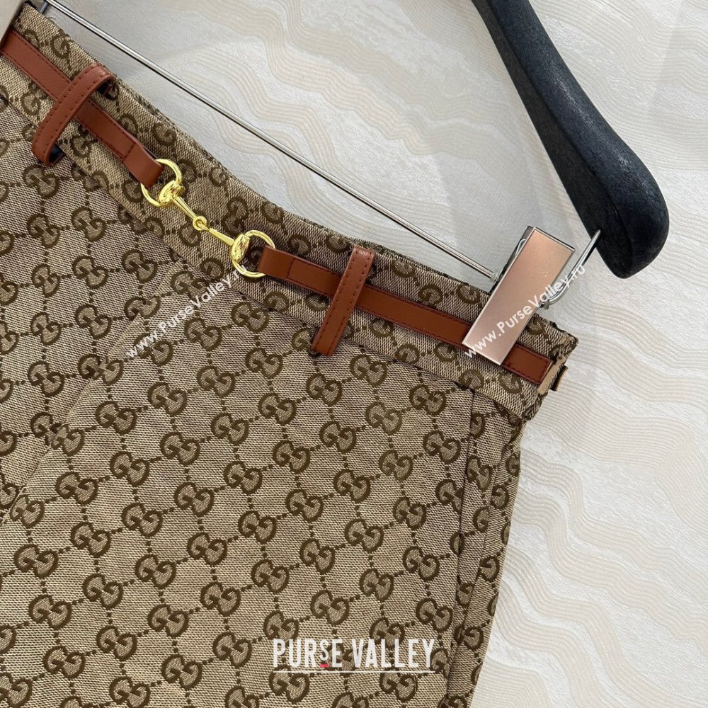 Gucci Horsebit GG Canvas Shorts 2025 C030614 (QI-250306033)