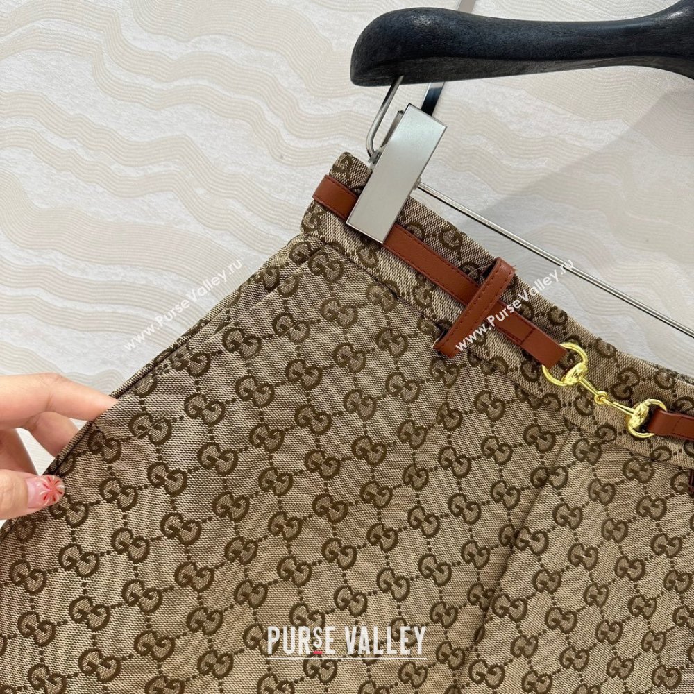 Gucci Horsebit GG Canvas Shorts 2025 C030614 (QI-250306033)