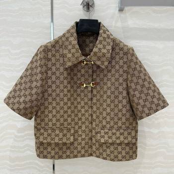 Gucci Horsebit GG Canvas T-Shirt 2025 C030614 (QI-250306034)