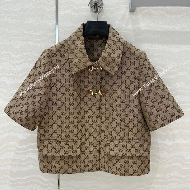 Gucci Horsebit GG Canvas T-Shirt 2025 C030614 (QI-250306034)
