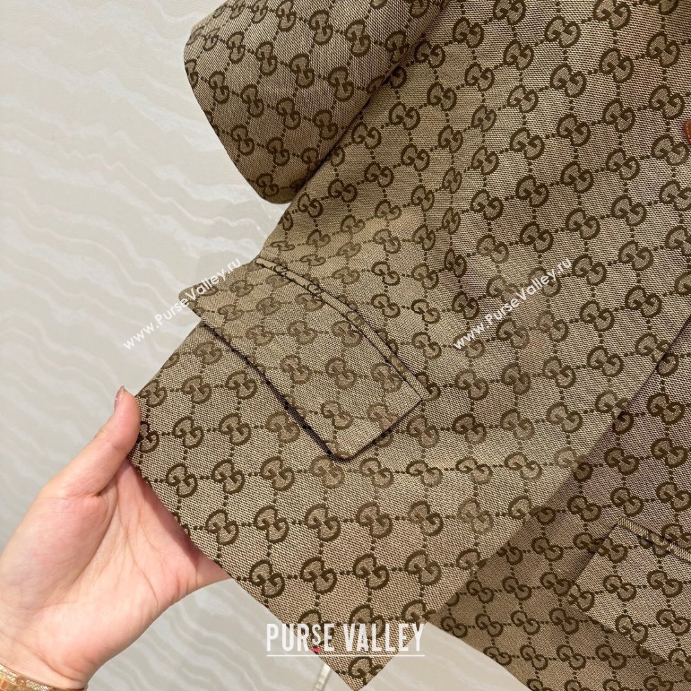 Gucci Horsebit GG Canvas T-Shirt 2025 C030614 (QI-250306034)