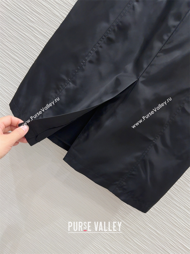 Prada Jacket and Skirt Set Black 2025 C0306026 (QI-250306105)
