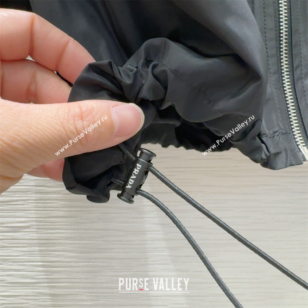 Prada Jacket and Skirt Set Black 2025 C0306026 (QI-250306105)