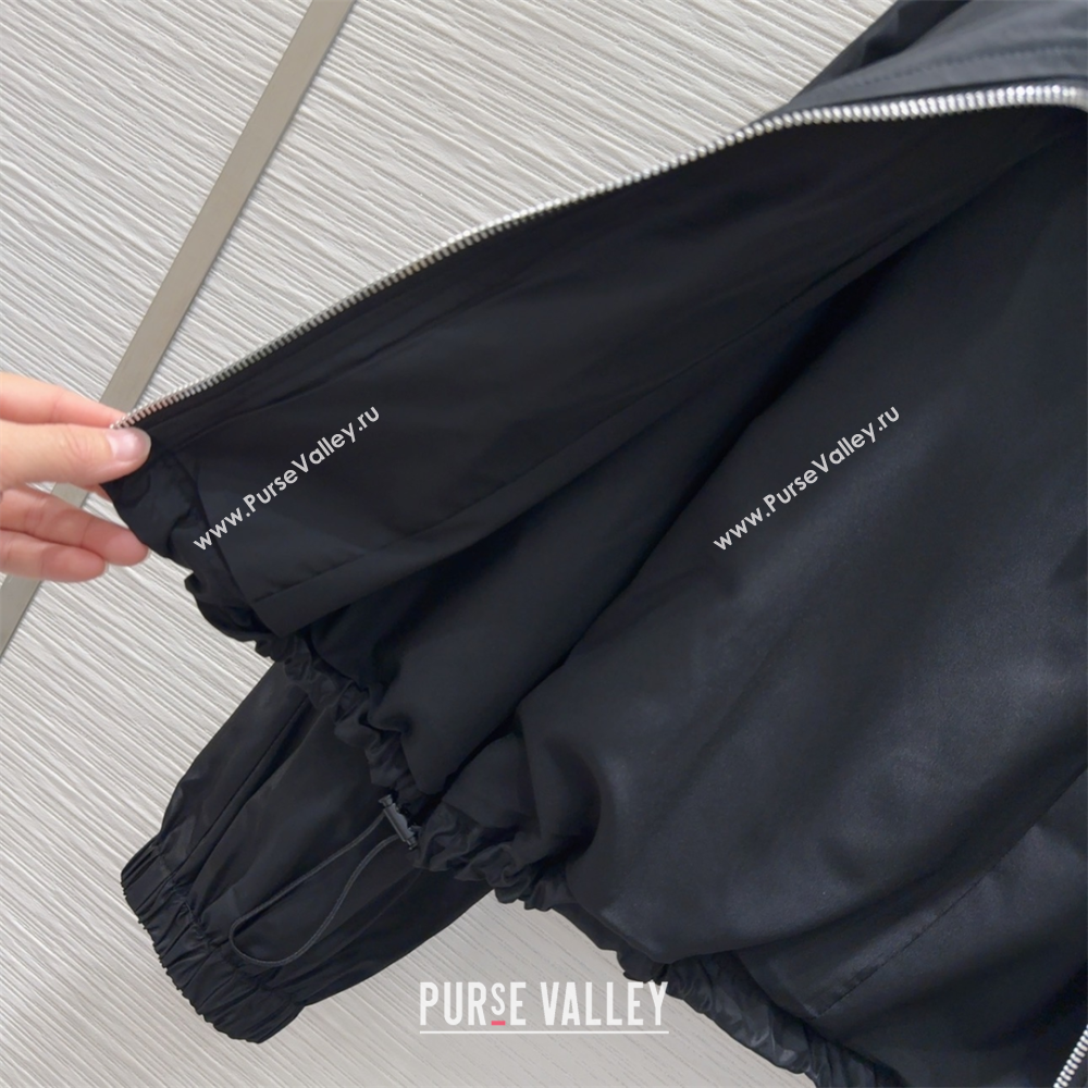 Prada Jacket and Skirt Set Black 2025 C0306026 (QI-250306105)