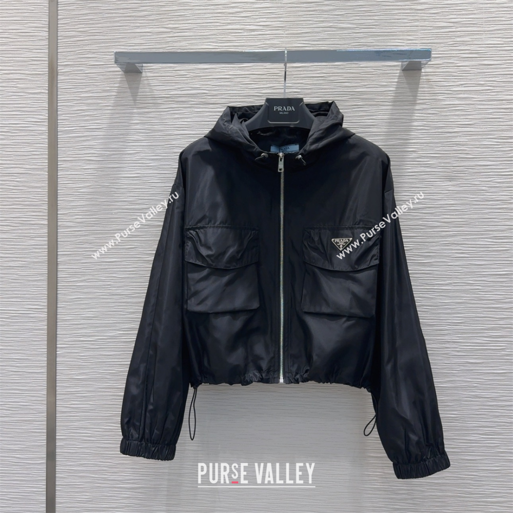 Prada Jacket and Skirt Set Black 2025 C0306026 (QI-250306105)