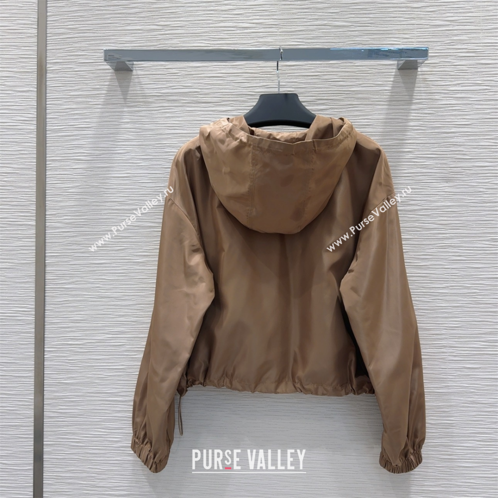 Prada Jacket and Skirt Set Brown 2025 C0306026 (QI-250306106)