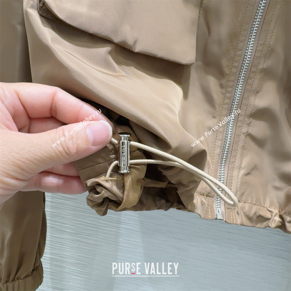 Prada Jacket and Skirt Set Brown 2025 C0306026 (QI-250306106)