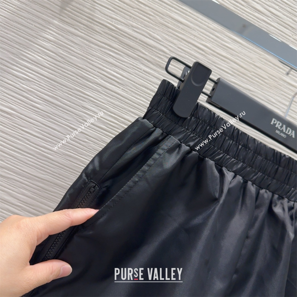 Prada Jacket and Shorts Set Black 2025 C0306027 (QI-250306107)