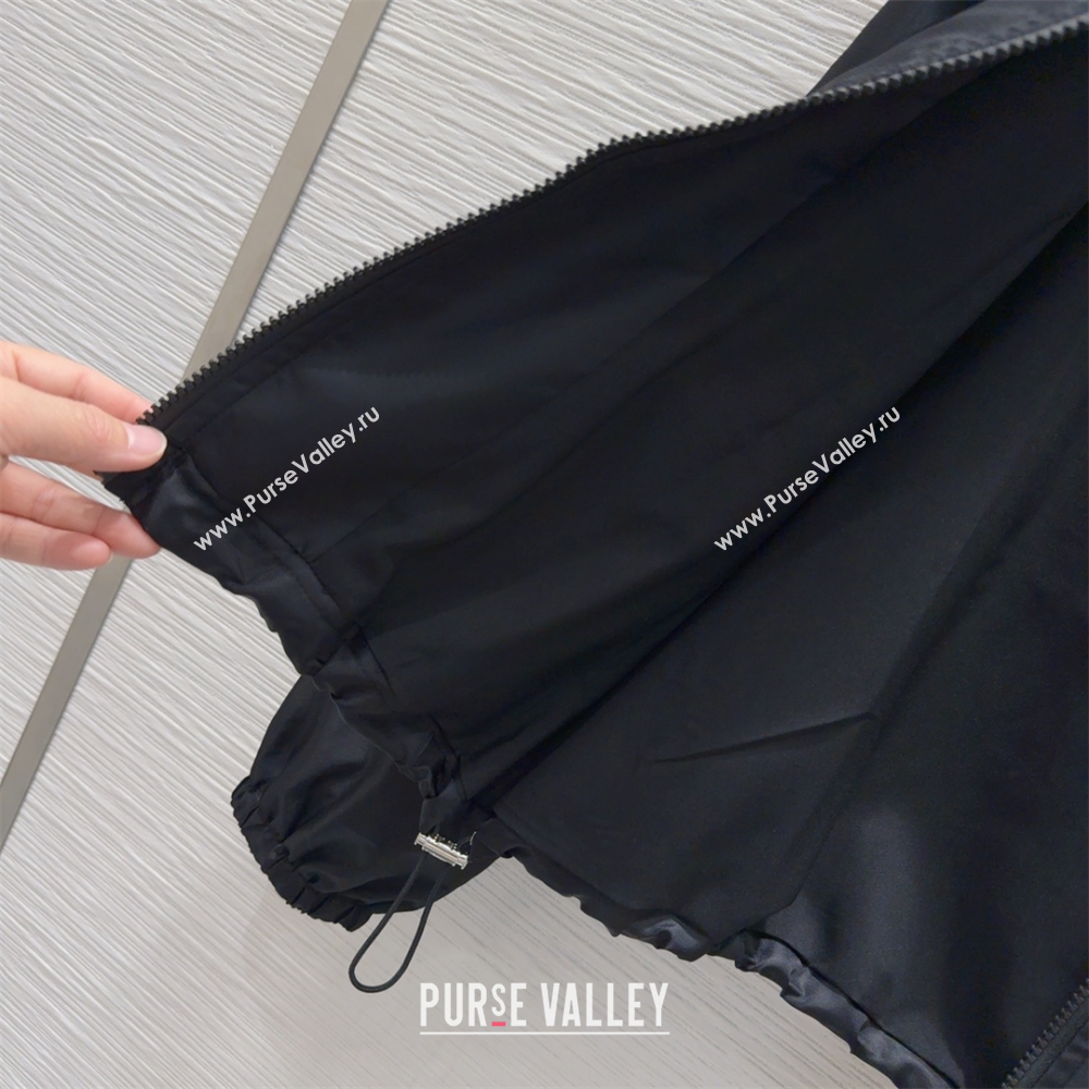 Prada Jacket and Shorts Set Black 2025 C0306027 (QI-250306107)