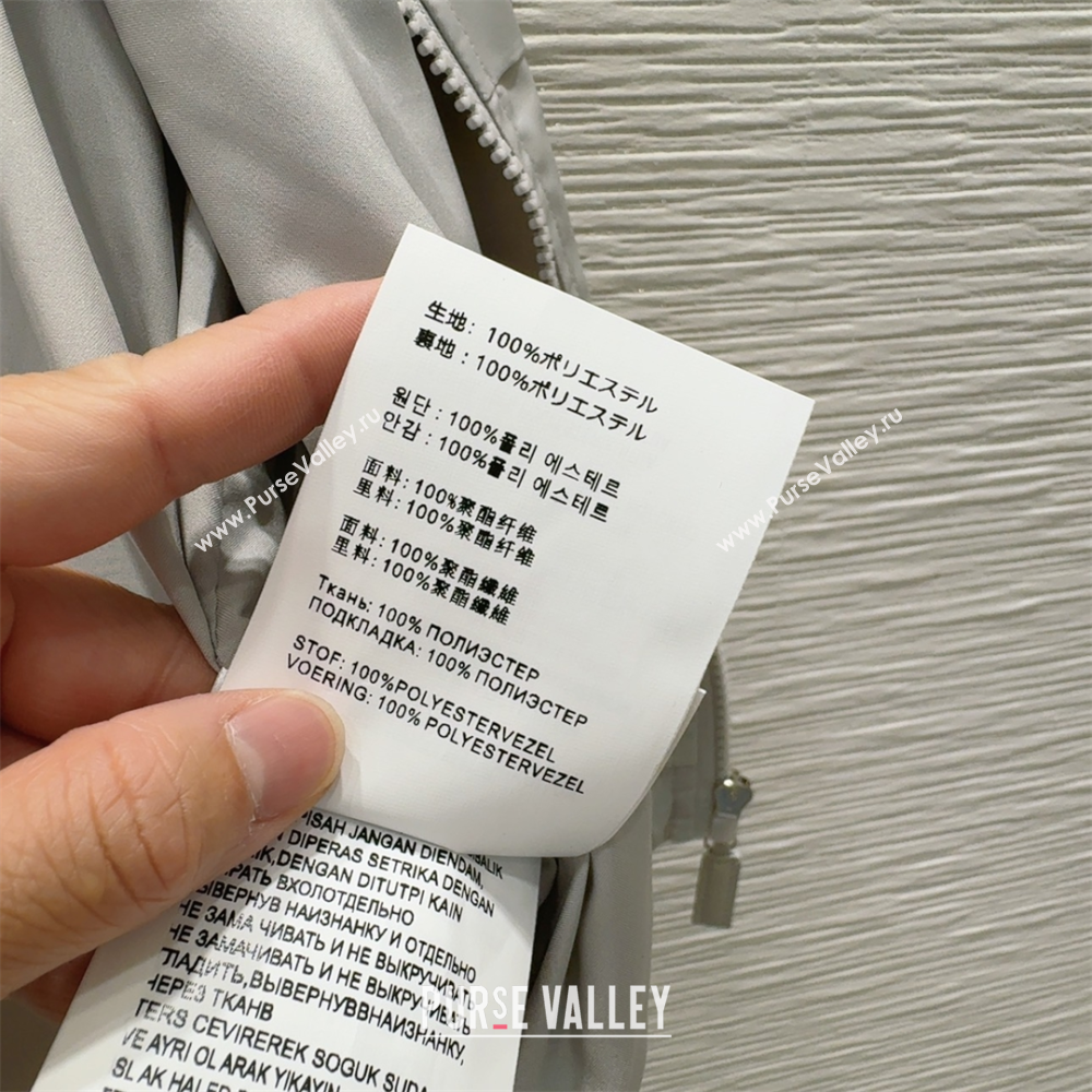 Prada Jacket and Shorts Set Light Grey 2025 C0306027 (QI-250306108)