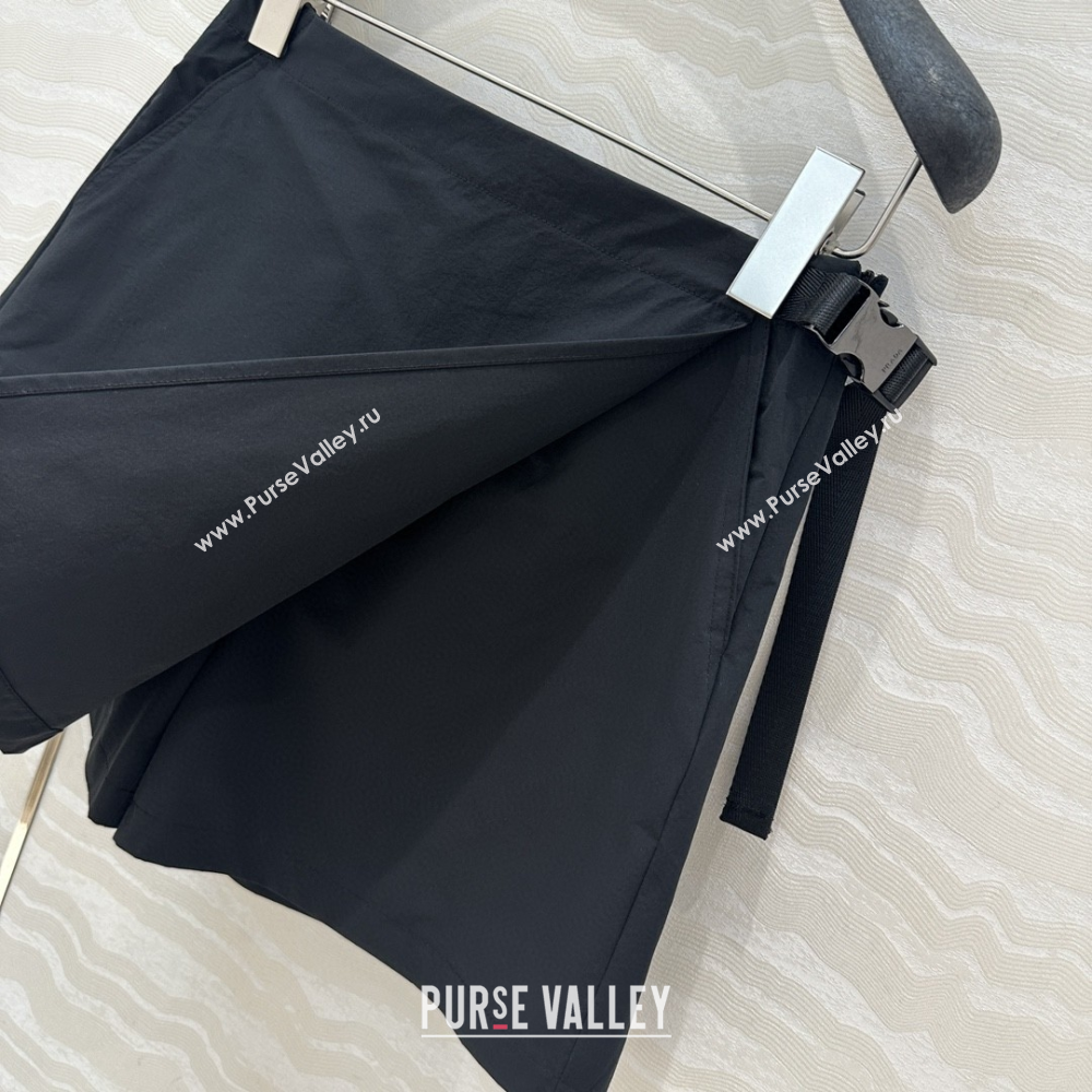 Prada Jacket and Shorts Set Black 2025 C030610 (QI-250306026)