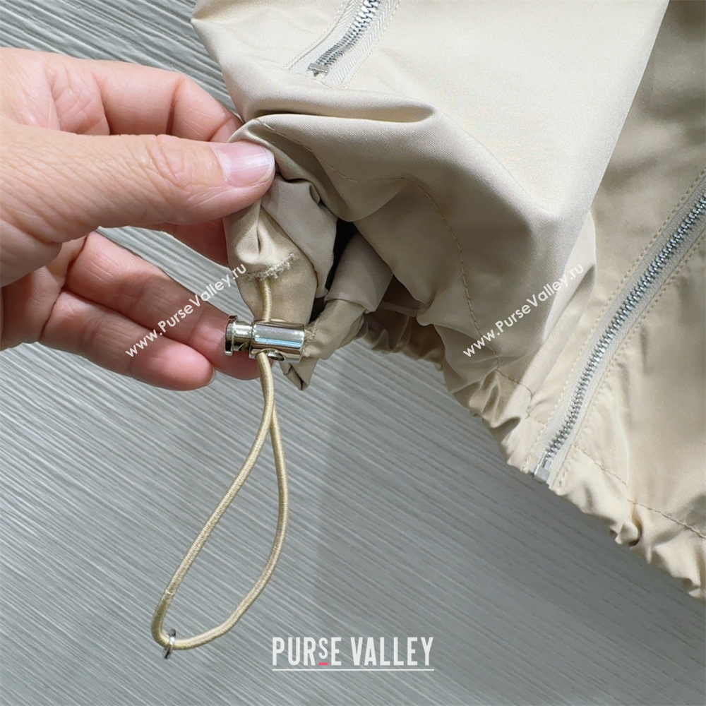 Prada Shirt and Skirt Set Beige/White 2025 C030616 (QI-250306038)