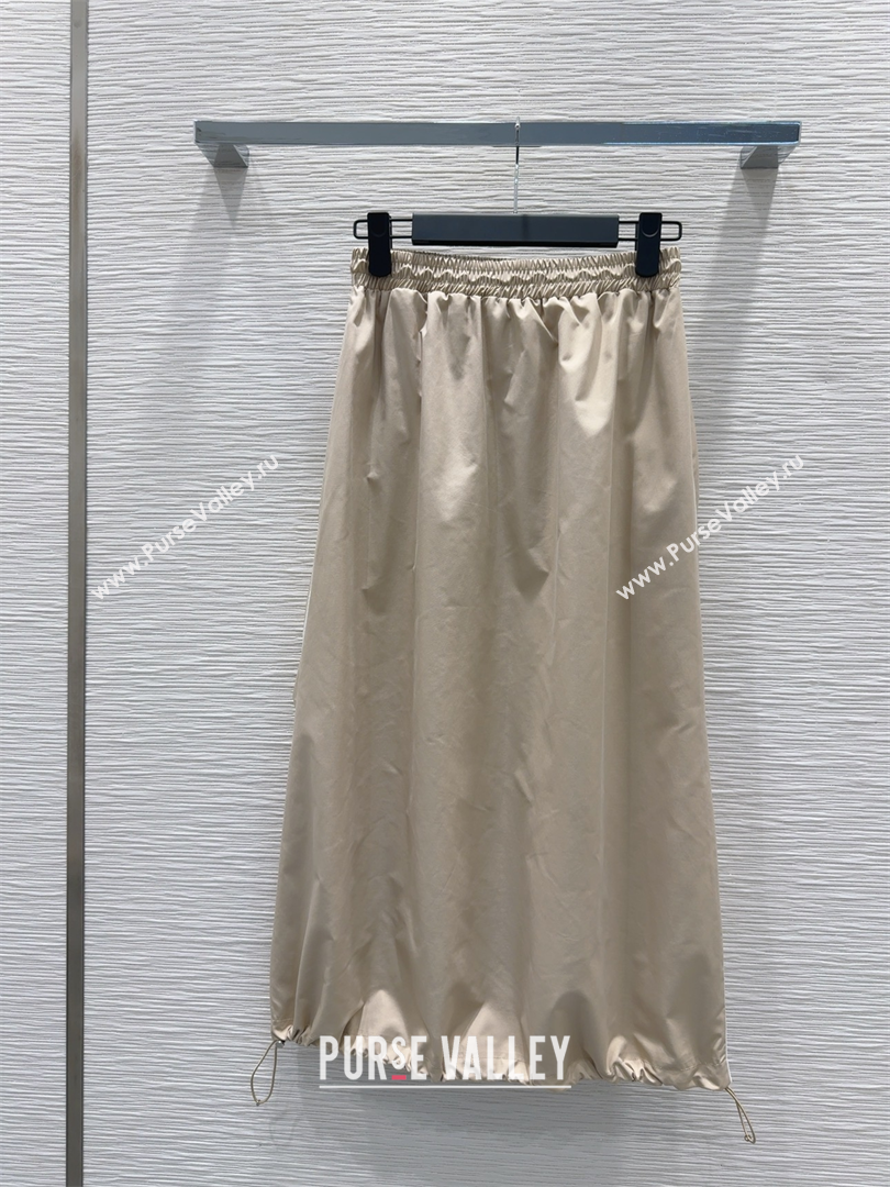 Prada Shirt and Skirt Set Beige/White 2025 C030616 (QI-250306038)