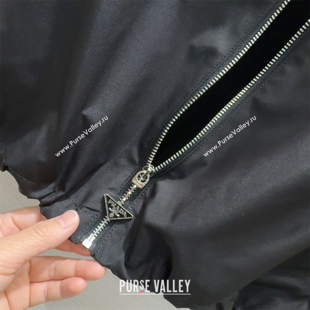 Prada Shirt and Skirt Set Black/Grey 2025 C030616 (QI-250306039)