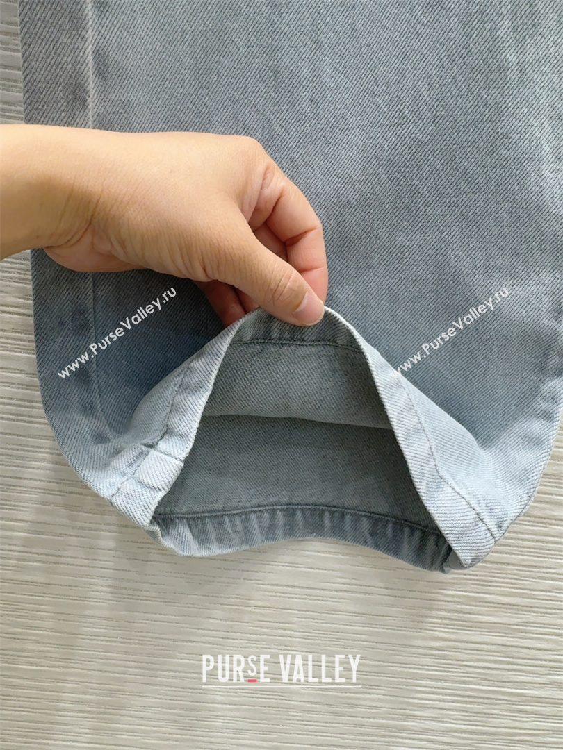 Fendi Cotton Washed Denim Jeans Pants Blue 2025 C030606 (QI-250306014)